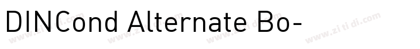 DINCond Alternate Bo字体转换
